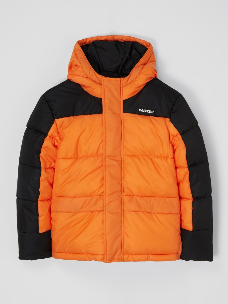 Steppjacke mit Kapuze Modell 'Toledo' in orange
