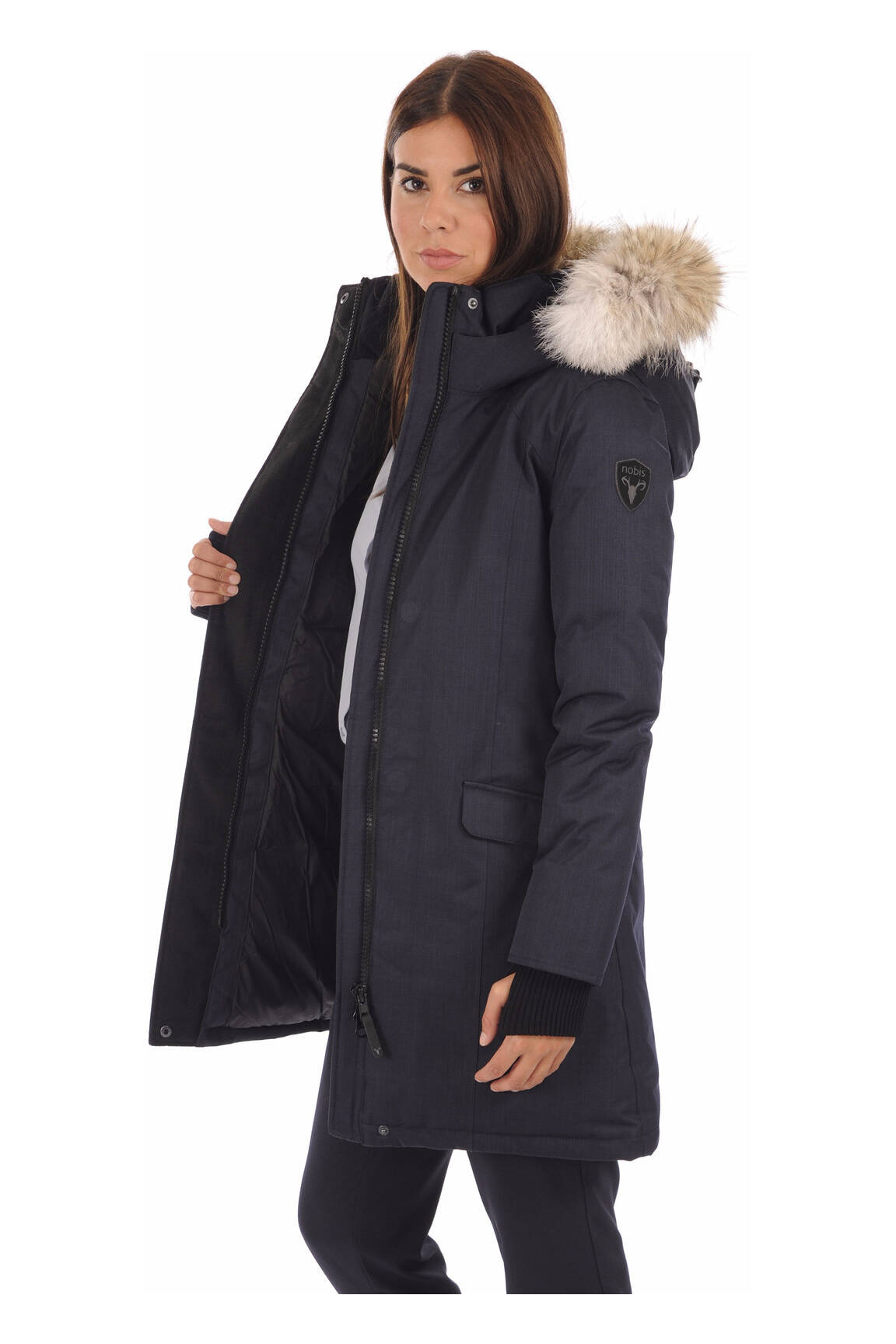 Nobis Parkas Femme couleur bleu