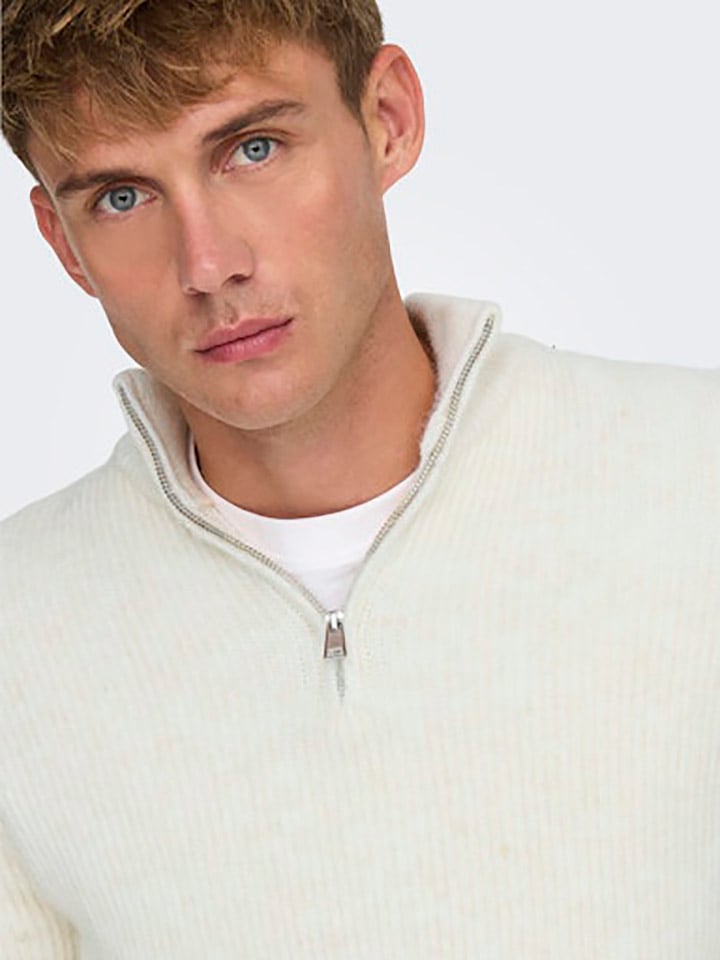 ONLY & SONS Pullover in Creme günstig kaufen
