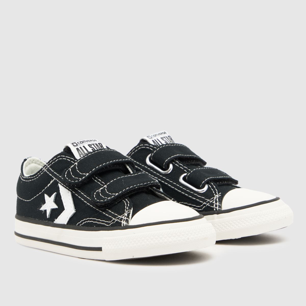 Converse svarta och vita Star Player 76 v Pojkar Småbarnsskor