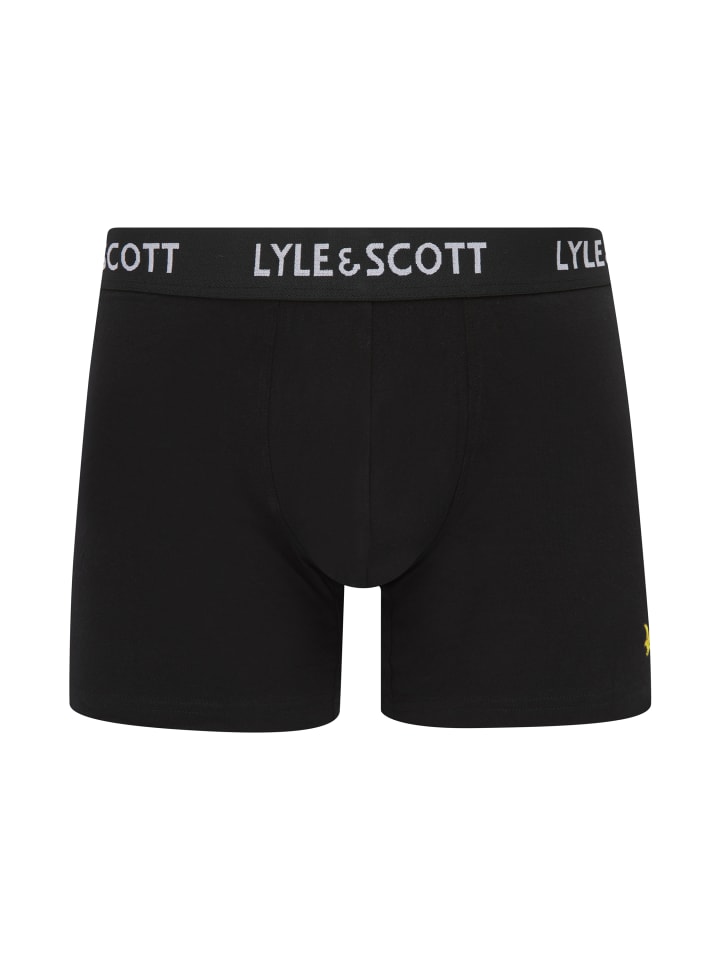 Lyle & Scott Trunks 3-Er Set in Meliertes Grau/Dunkelgrün/Schwarz günstig kaufen