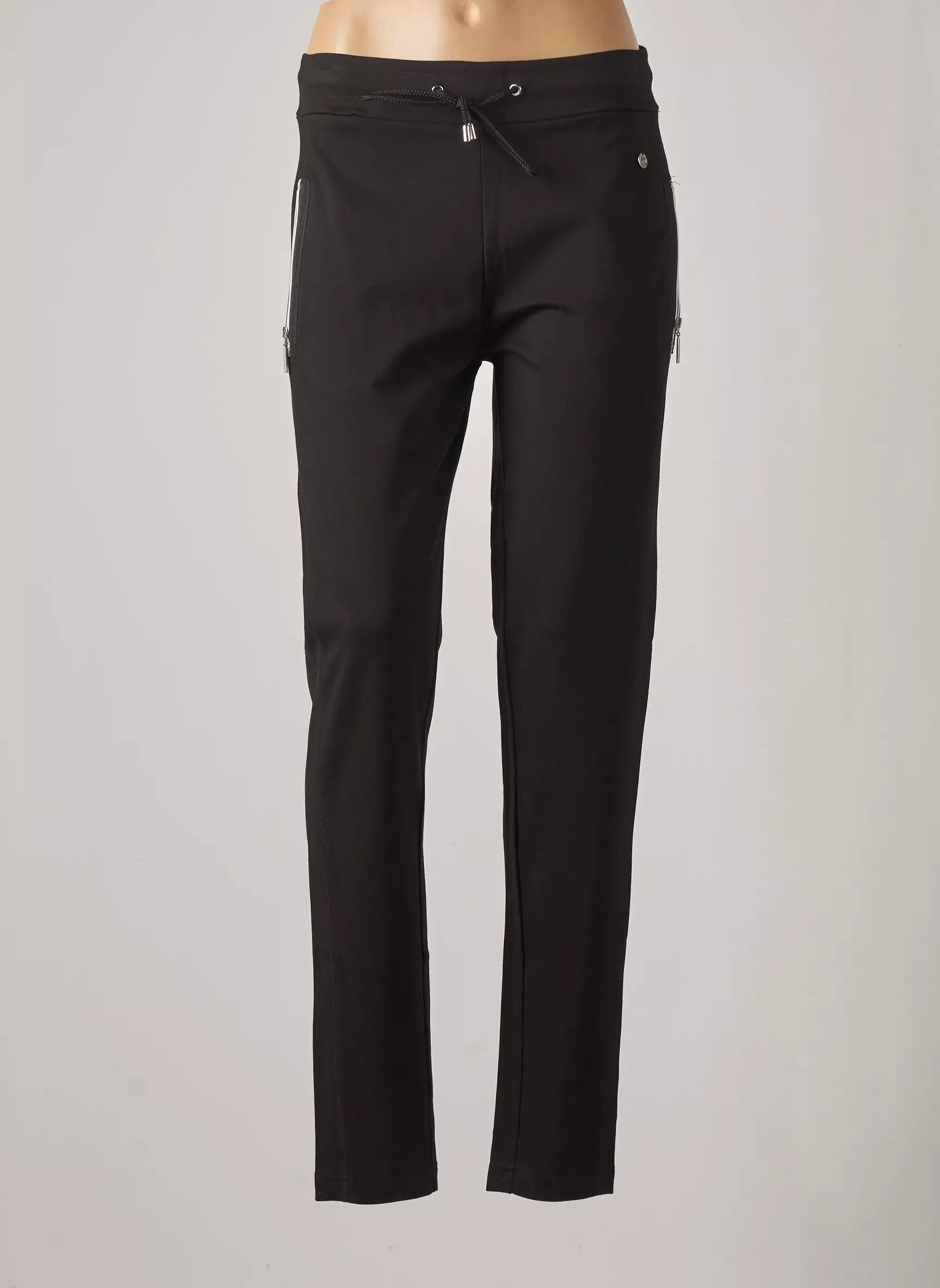 Hajo Pantalons Slim Femme couleur noir