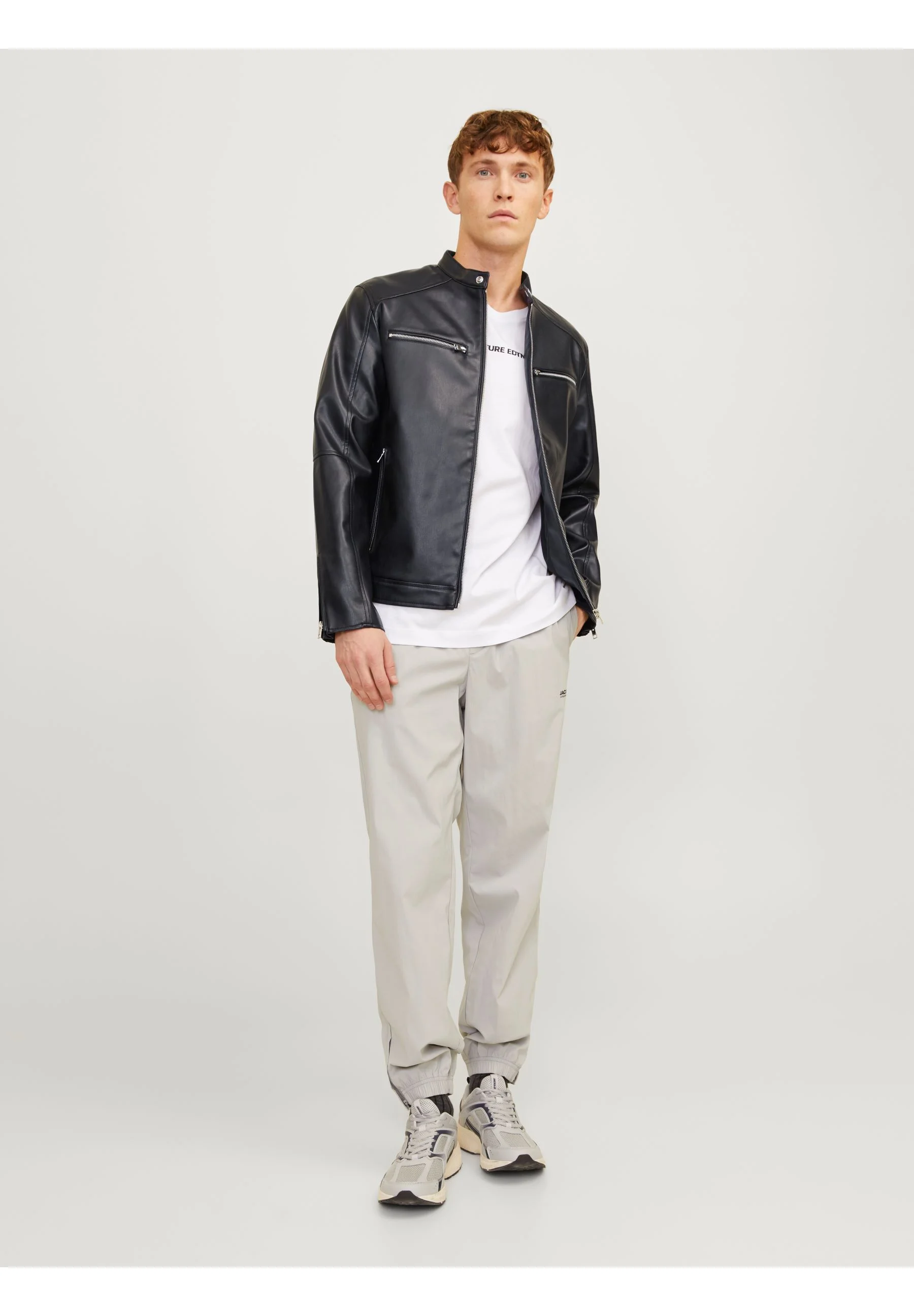 Jack & Jones JCOGRAIN JACKET - Chaqueta de piel sintética