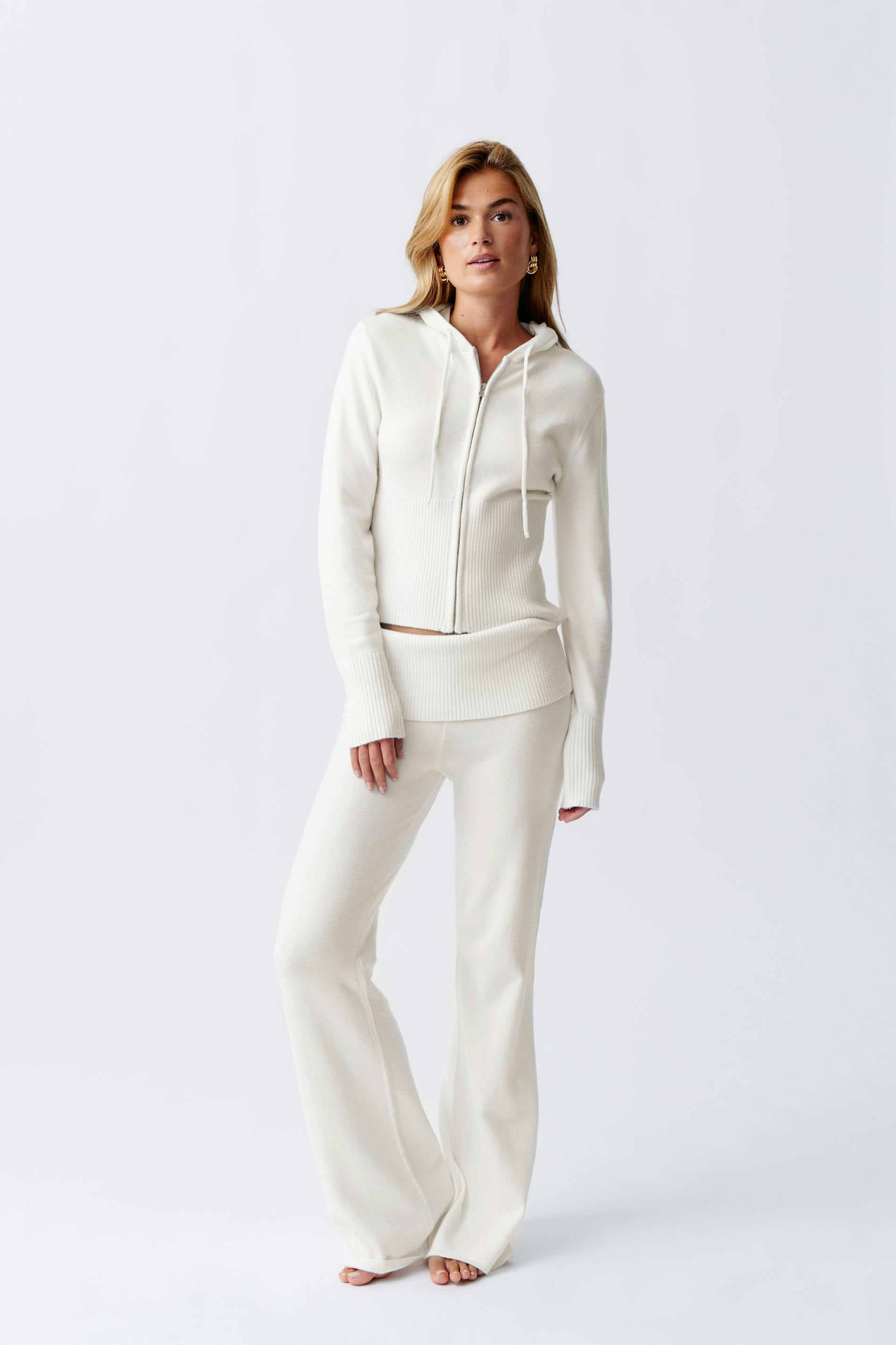 Knitted lounge jacket
