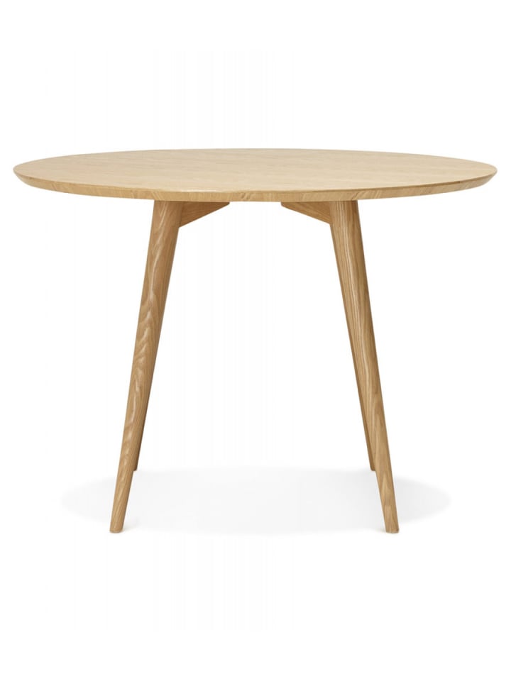 KADIMA DESIGN Runder Esstisch aus massivem Eschenholz | Naturholz Design in Beige günstig kaufen onesize