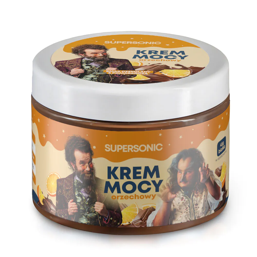 Creme de Nozes Supersonic com Sabor de Chocolate e Laranja 250 g