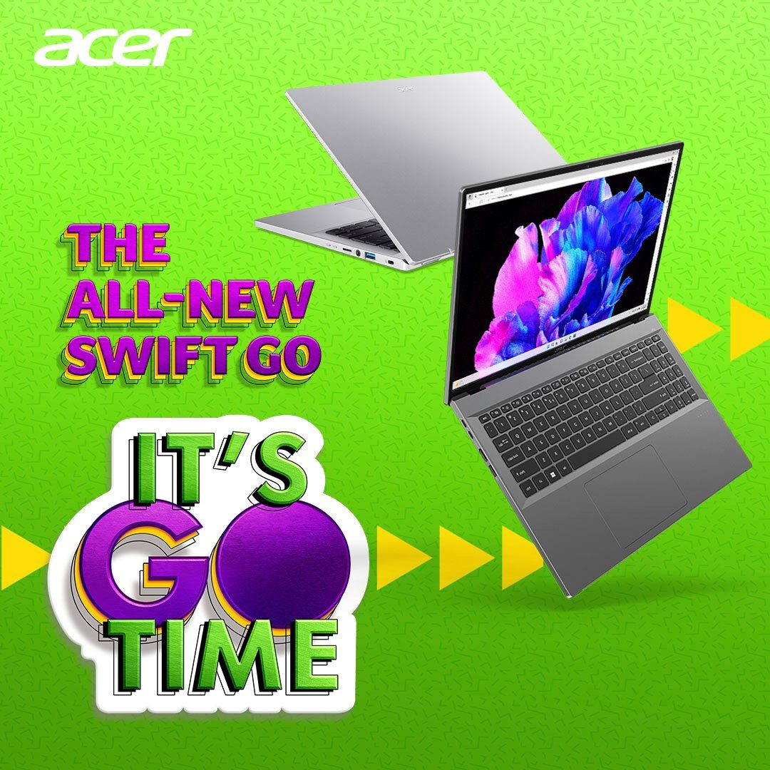 Acer Swift Go SFG16-71-78CN Notebook (40,64 cm/16 Zoll, Intel Core i7 1355U, Iris© Xe Graphics, 512 GB SSD, QHD Webcam, Thunderbolt™ 4)