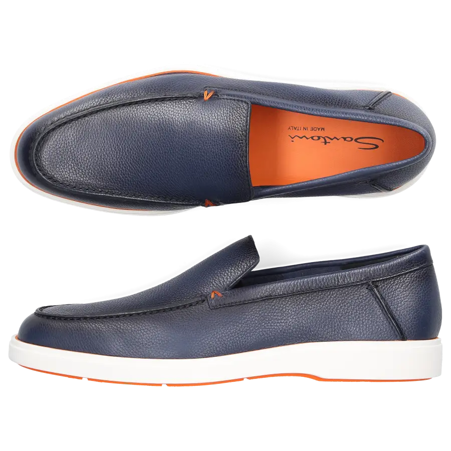 Santoni - Loafer 17824 Kalbsleder - blau