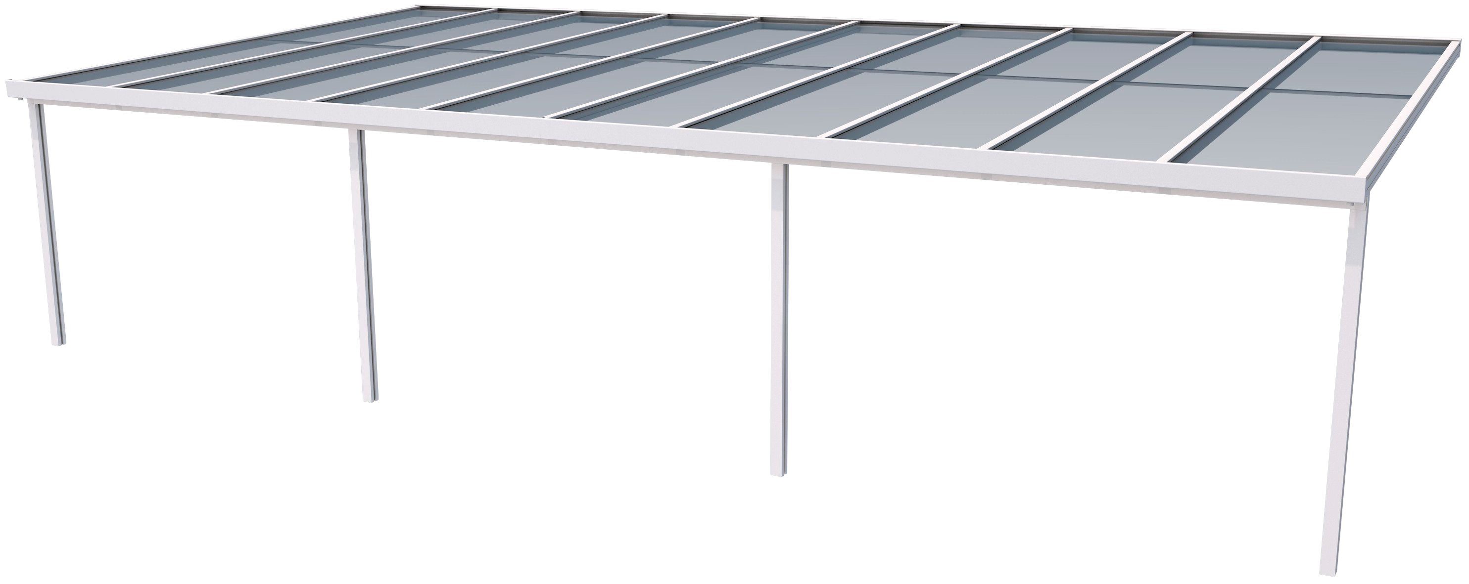 GUTTA Terrassendach Premium, BxT: 1014x506 cm, Bedachung Dachplatten, BxT: 1014x506 cm, Dach Acryl Klima blue