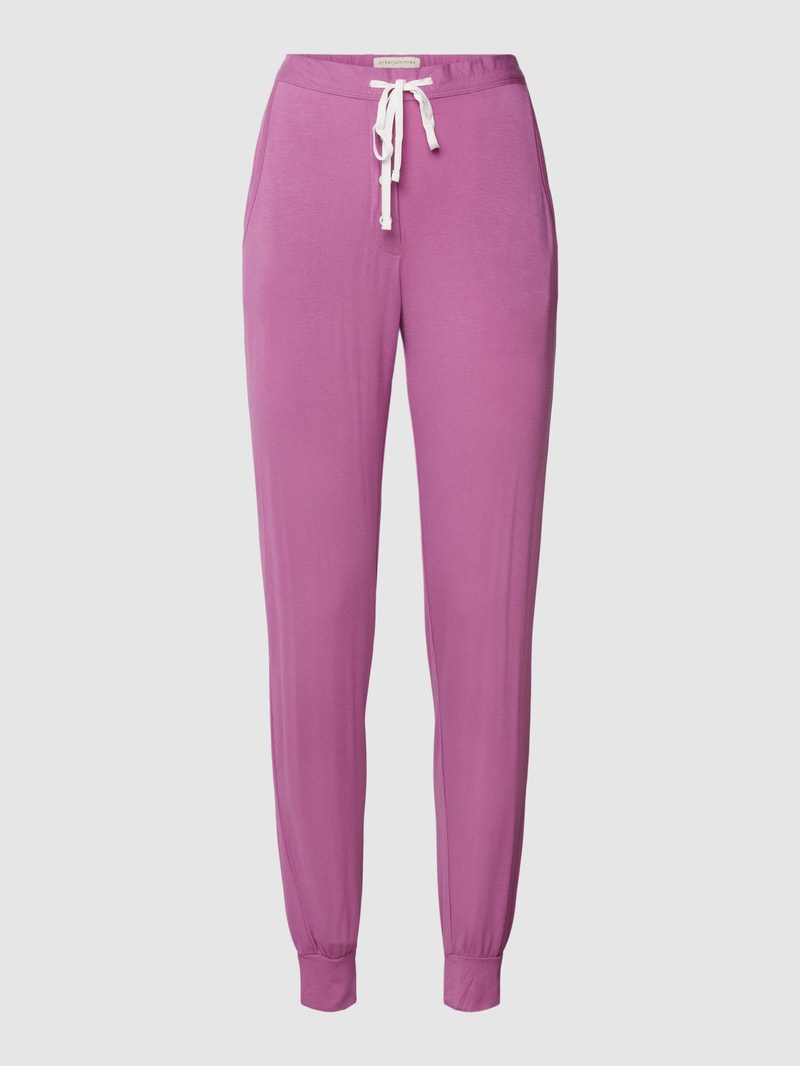 Pyjamahose mit Tunnelzug Modell 'Viola' in pink