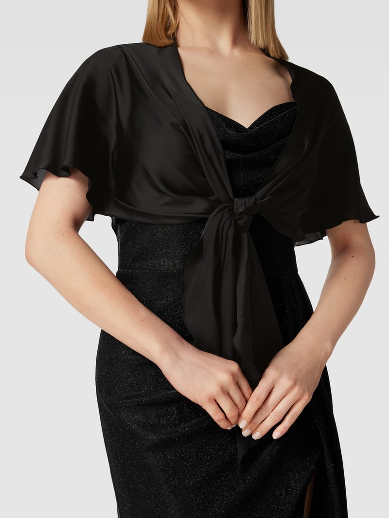 Bolero mit Schnürung in schwarz