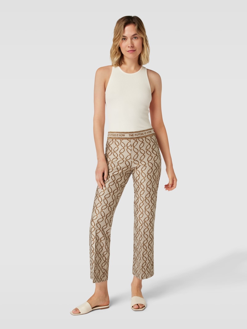 Stoffhose mit elastischem Bund Modell 'FAITH' in beige