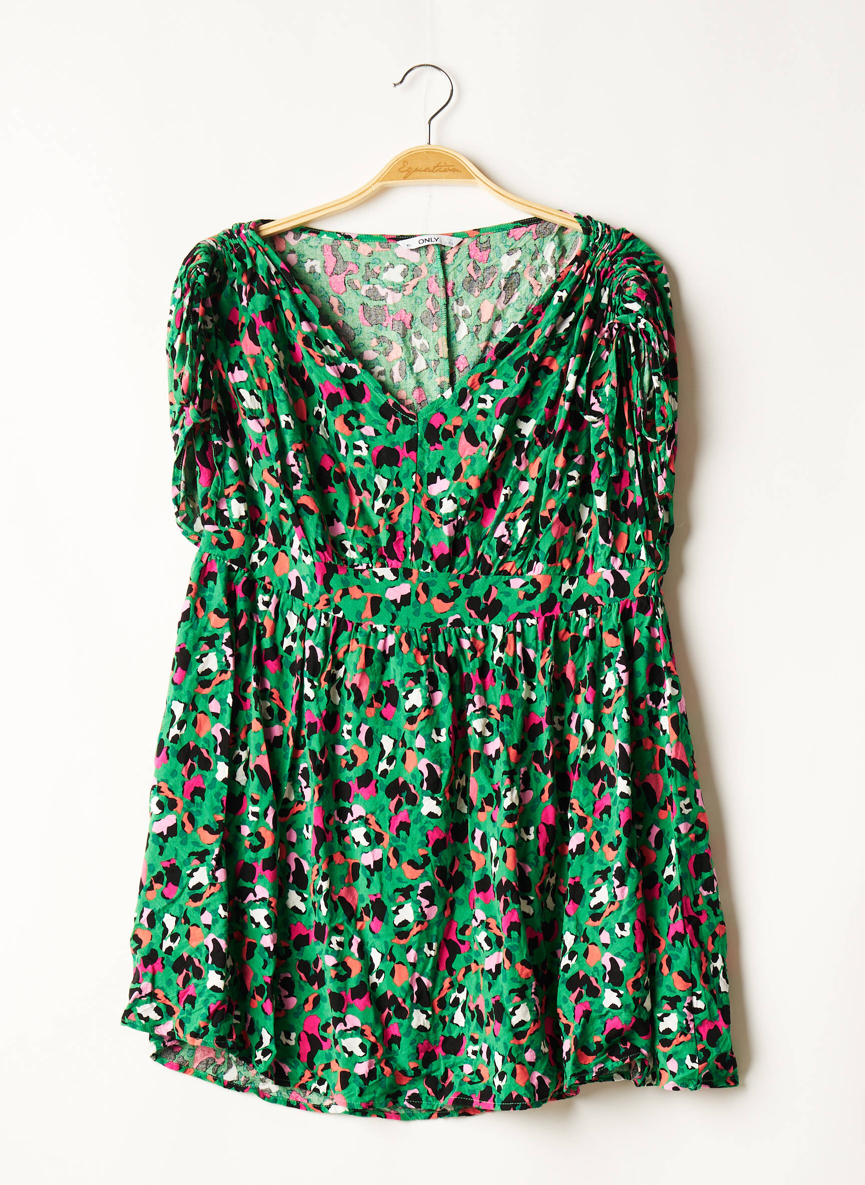 Only Tuniquemanchecourte Femme couleur vert