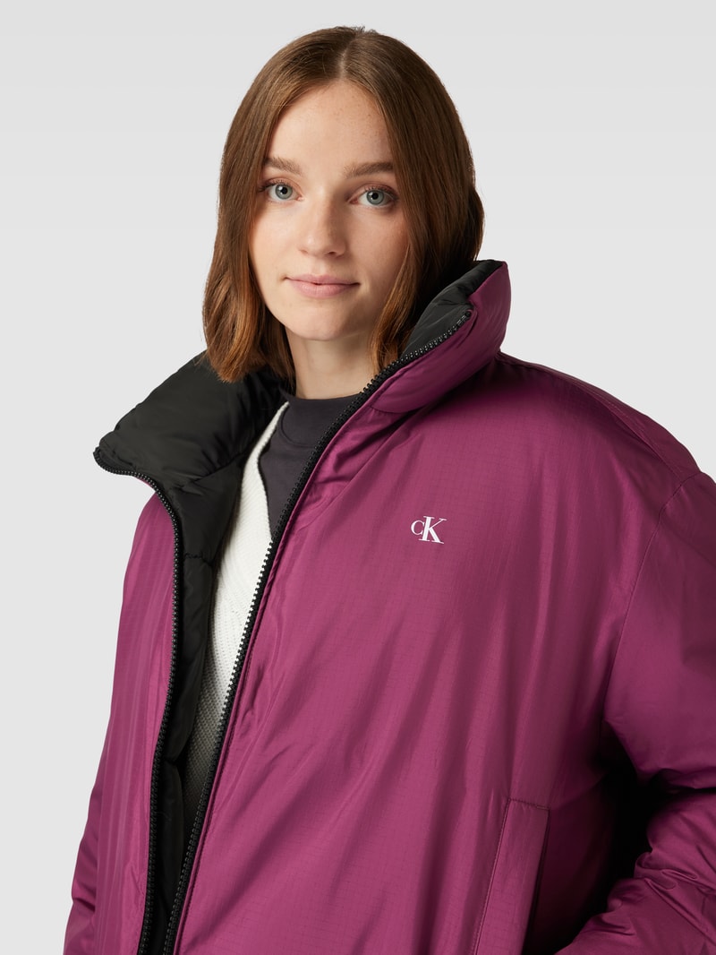 Jacke mit Logo-Print in black