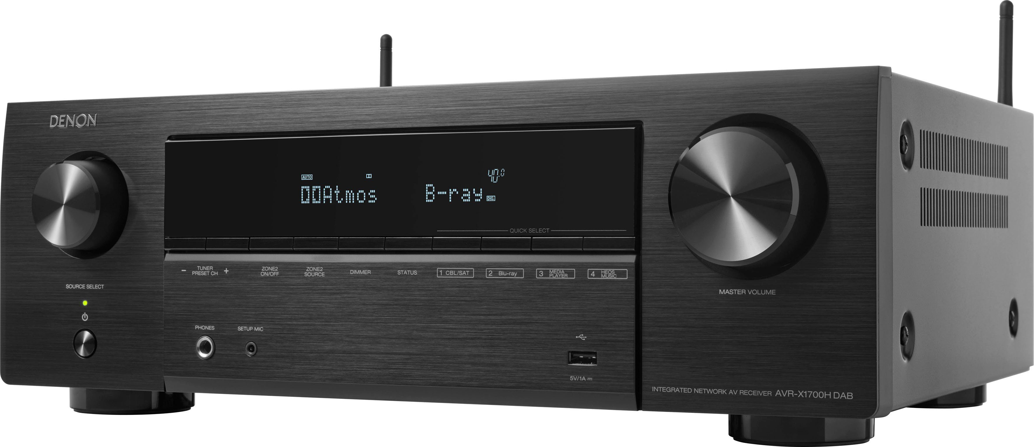 Denon AVR-X1700H DAB 8K- 7.2 Heimkinosystem (Bluetooth, WLAN)
