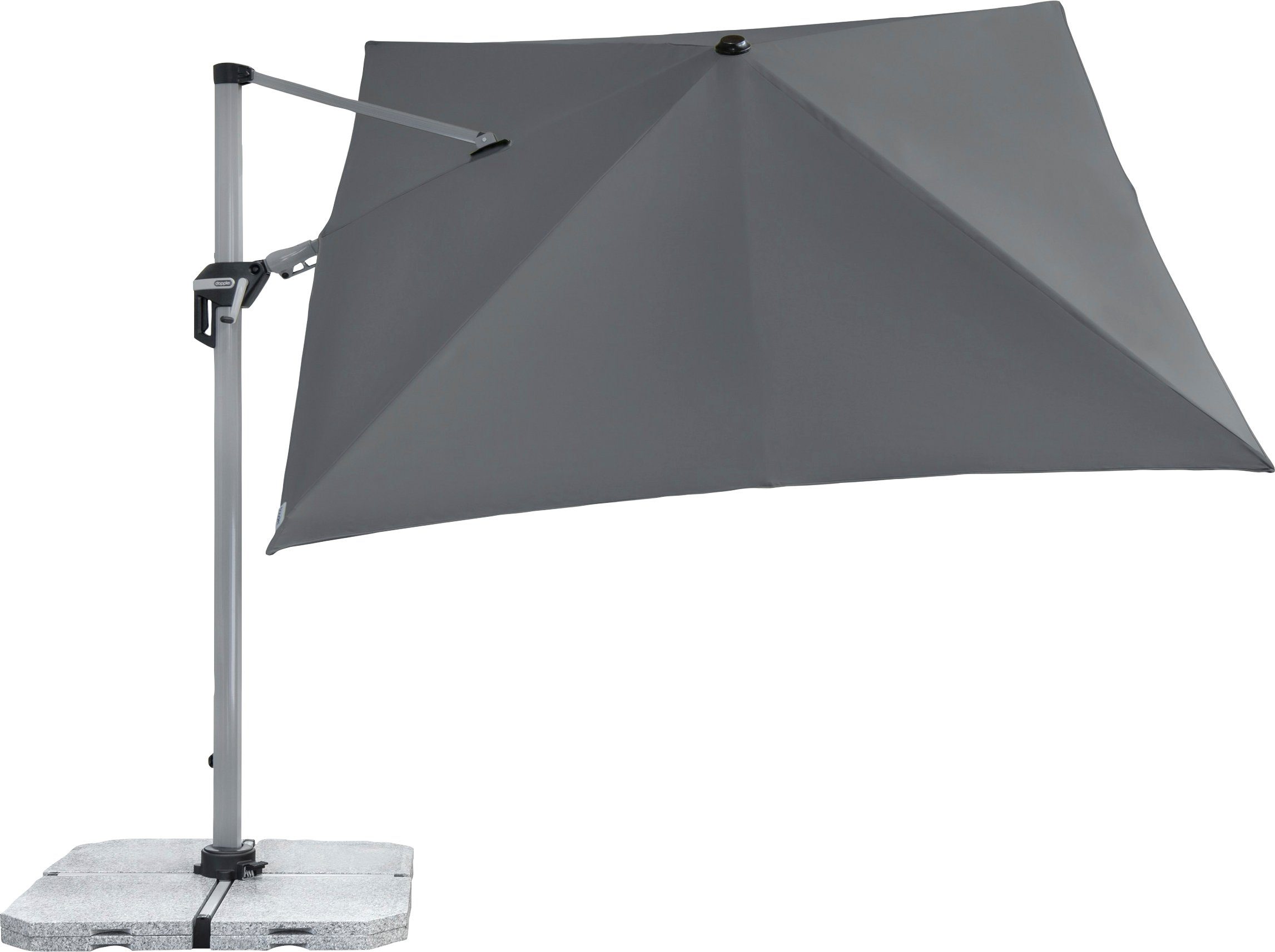 doppler® Ampelschirm Active Pendel, UV-beständig, Maße: 350x260 cm