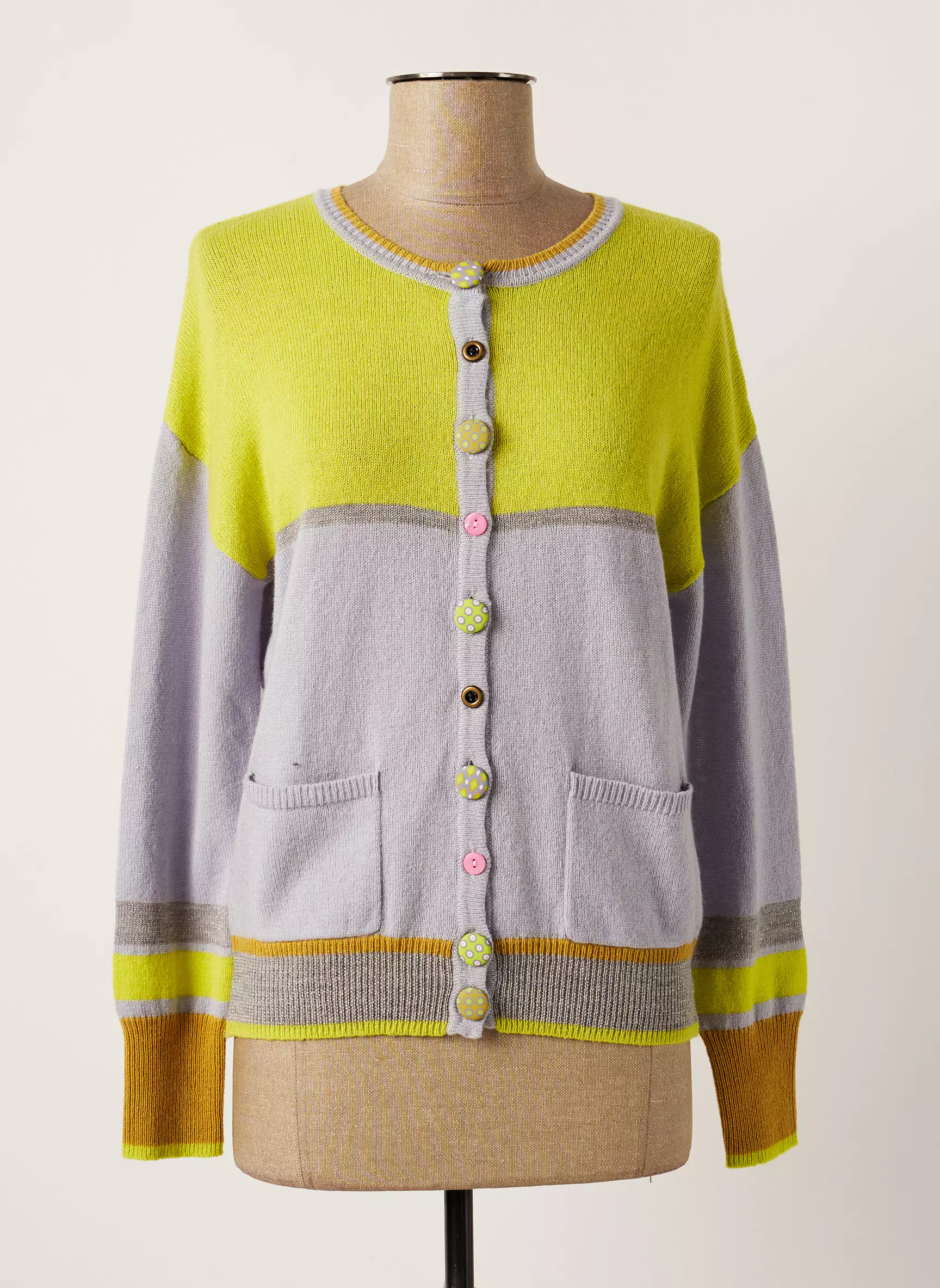 Jei S By Letizia Denaro Cardigans Femme couleur gris
