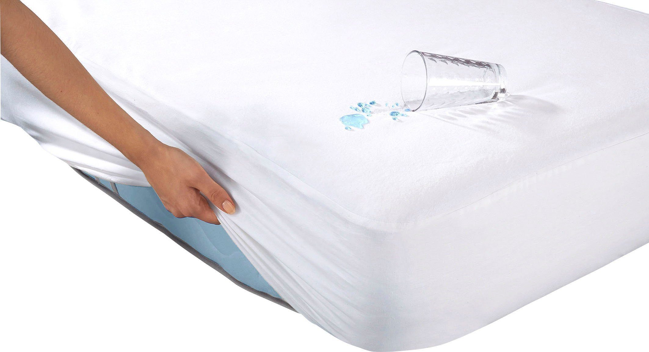 Matratzenauflage Matratzenauflage Wasserdicht in 90x200 cm und weiteren Größen SETEX, mit rückseitiger Nässesperre - atmungsaktiv, kochfest bis 95 °C