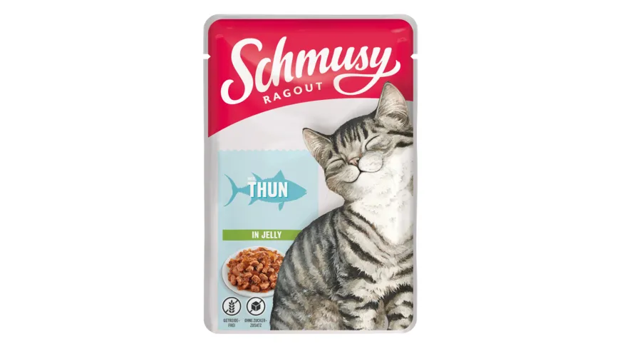 Schmusy Katzennassfutter Ragout mit Thunfisch in Jelly 100 g