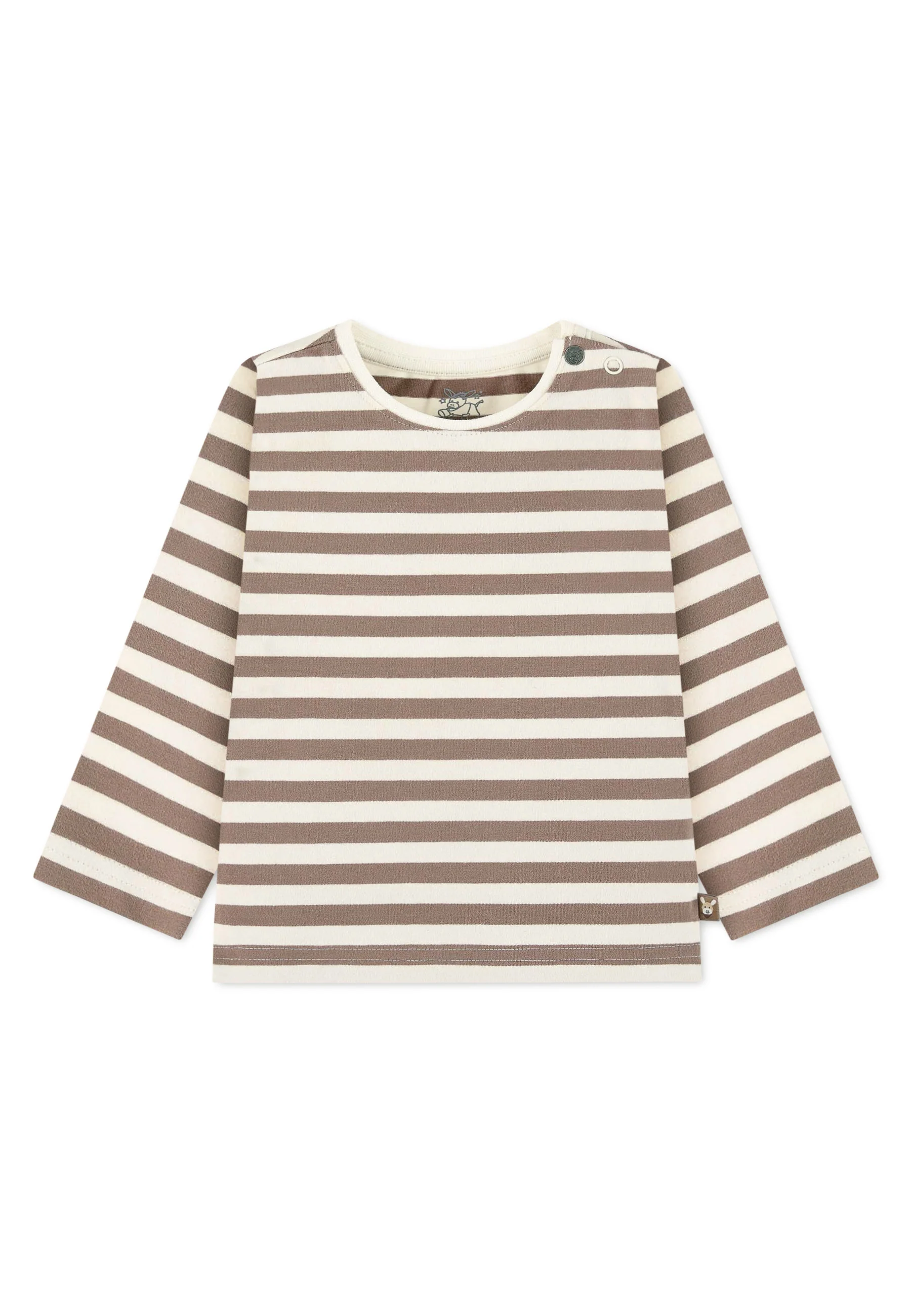 GOTS Langarm-Shirt aus Single Jersey mit Streifen