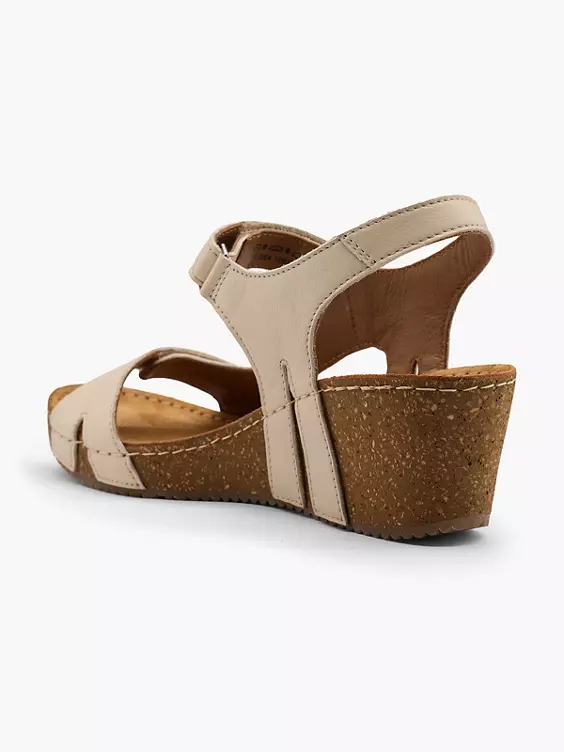 5th Avenue Leder Keilsandalette