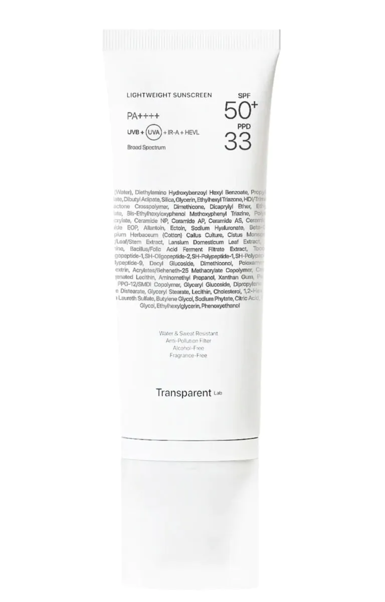 Átlátszó Lab SPF50+ - Könnyű naptej 100ml