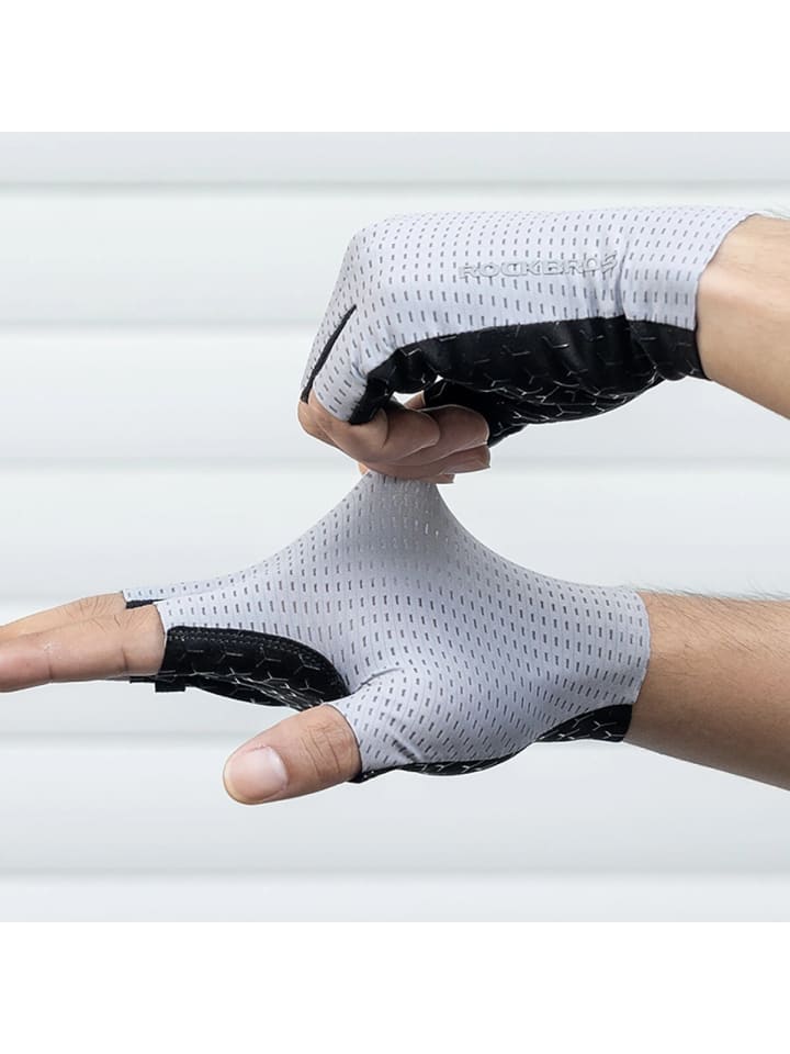 Rockbros Rockbros Atmungsaktive Kurzfinger-Fahrradhandschuhe Grün S in Grau günstig kaufen