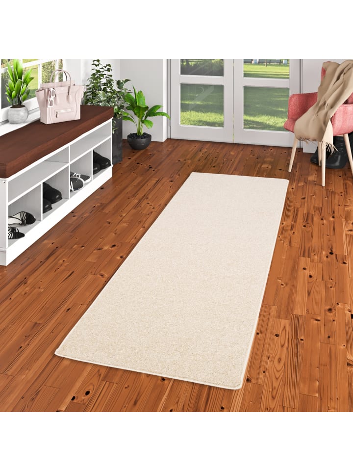 Snapstyle Hochflor Velours Teppich Läufer Mona in Creme günstig kaufen
