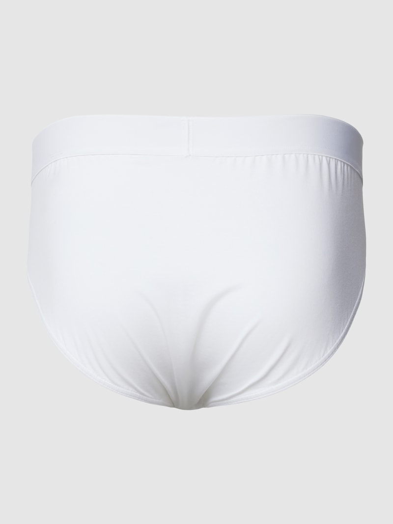 Pants mit elastischem Bund in weiß
