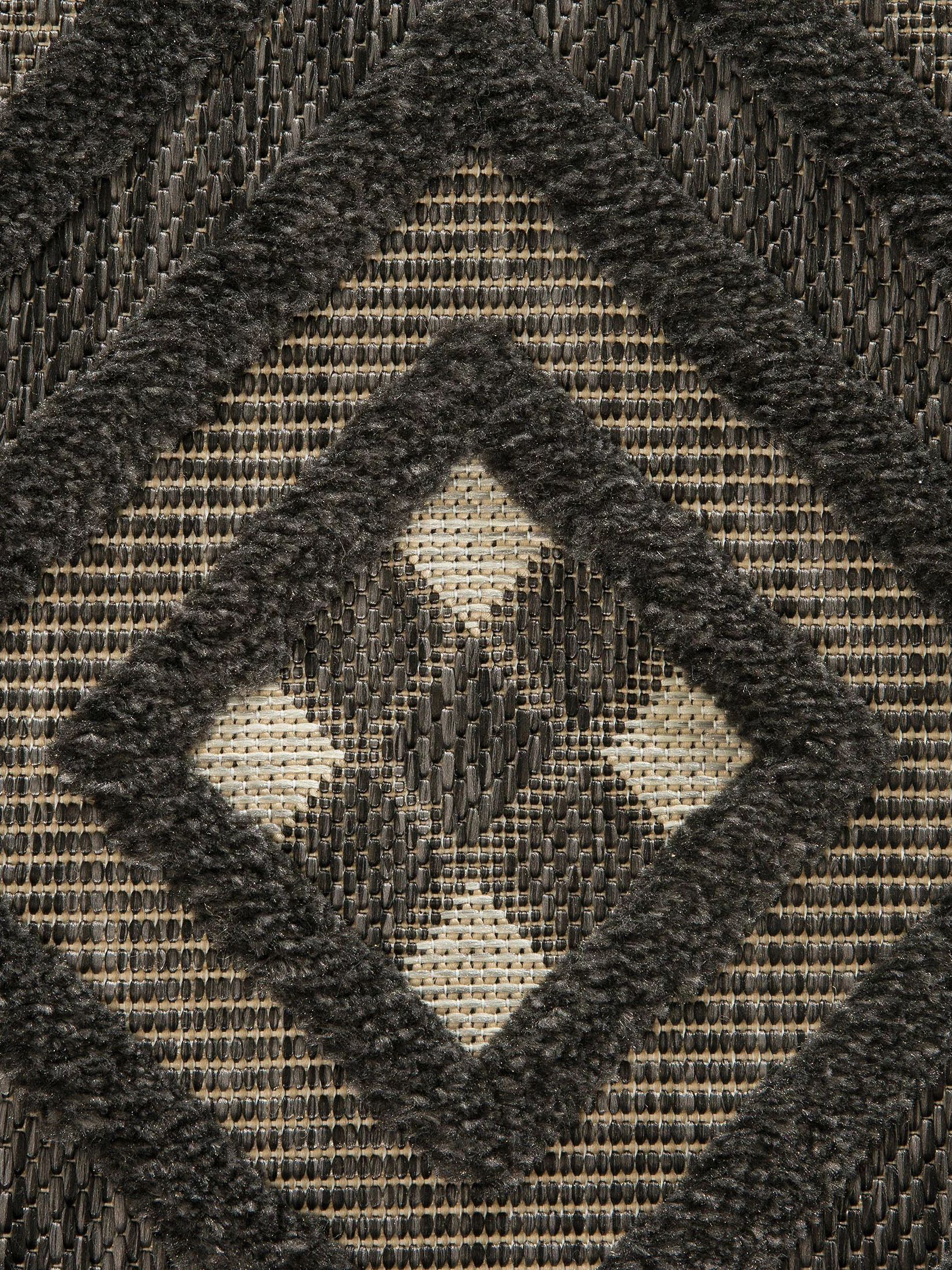 Dominical Outdoor-Teppich, Schwarz