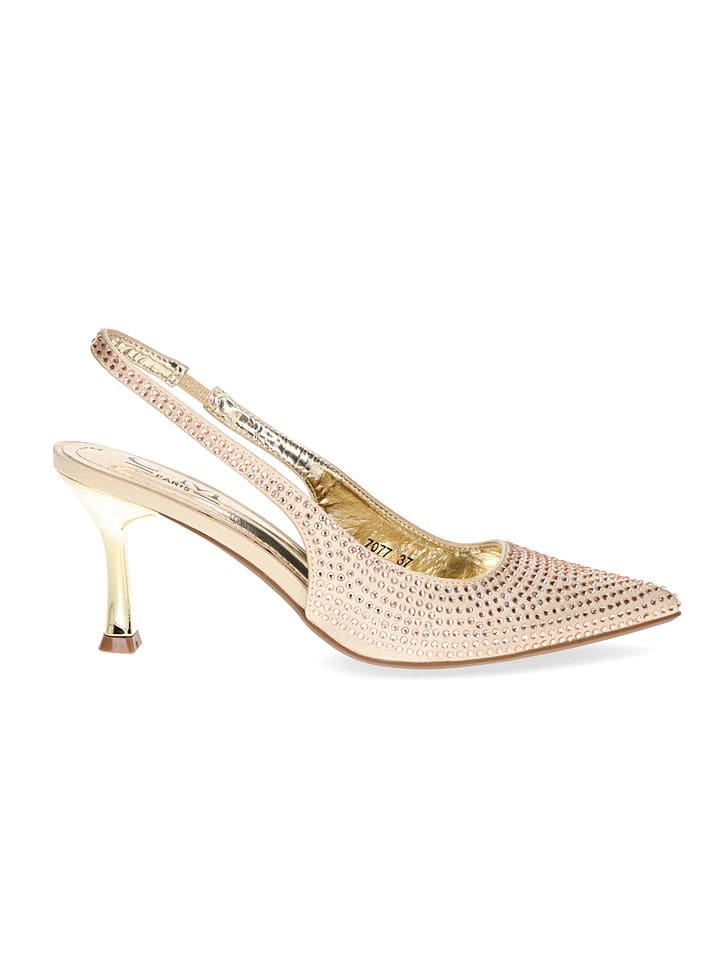 C'M Slingpumps in Gold günstig kaufen