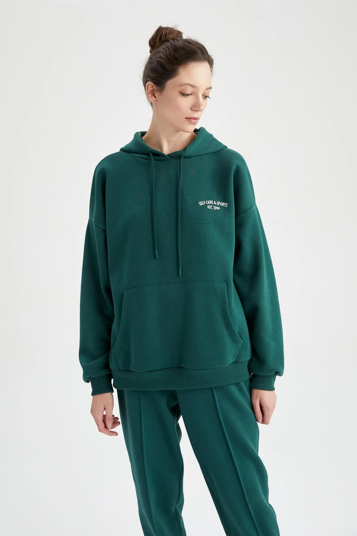 DeFacto  Weiches, flauschiges Sweatshirt mit Kapuze in Oversize-Passform