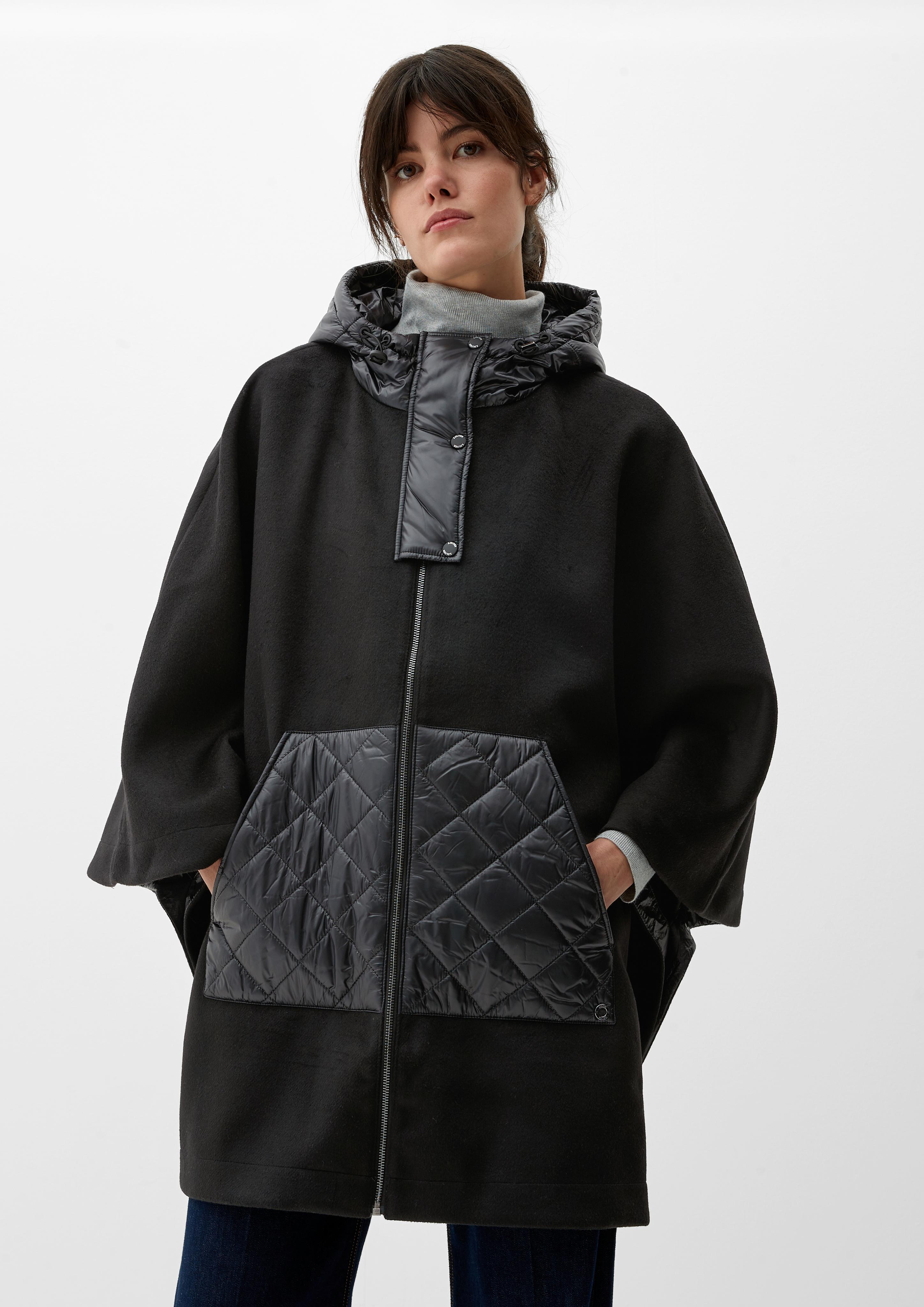 Poncho aus Wollmix  2120943-9999