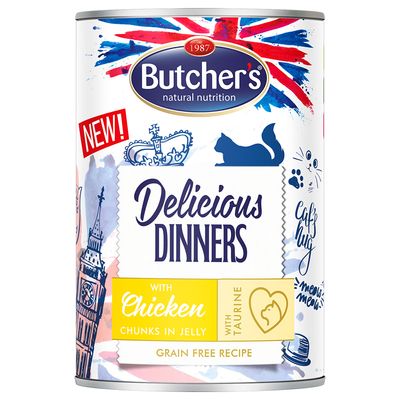 Sparpaket Butcher's Delicious Dinners Katze 48 x 400 g