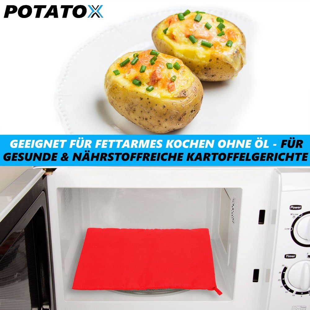 MAVURA Mikrowellenbehälter POTATOX Mikrowellen Kartoffelgarer Kartoffelbeutel Kartoffeltasche, Kartoffelsack Kartoffelkochtasche Kartoffelkocher für Mikrowelle