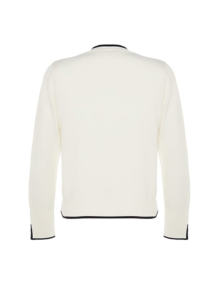 trendyol Cardigan in Creme/ Schwarz günstig kaufen