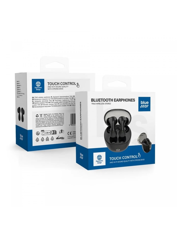 BlueStar Bluetooth Kopfhörer 200mAh Bluetooth 5.4 Wasserdicht in Schwarz günstig kaufen onesize
