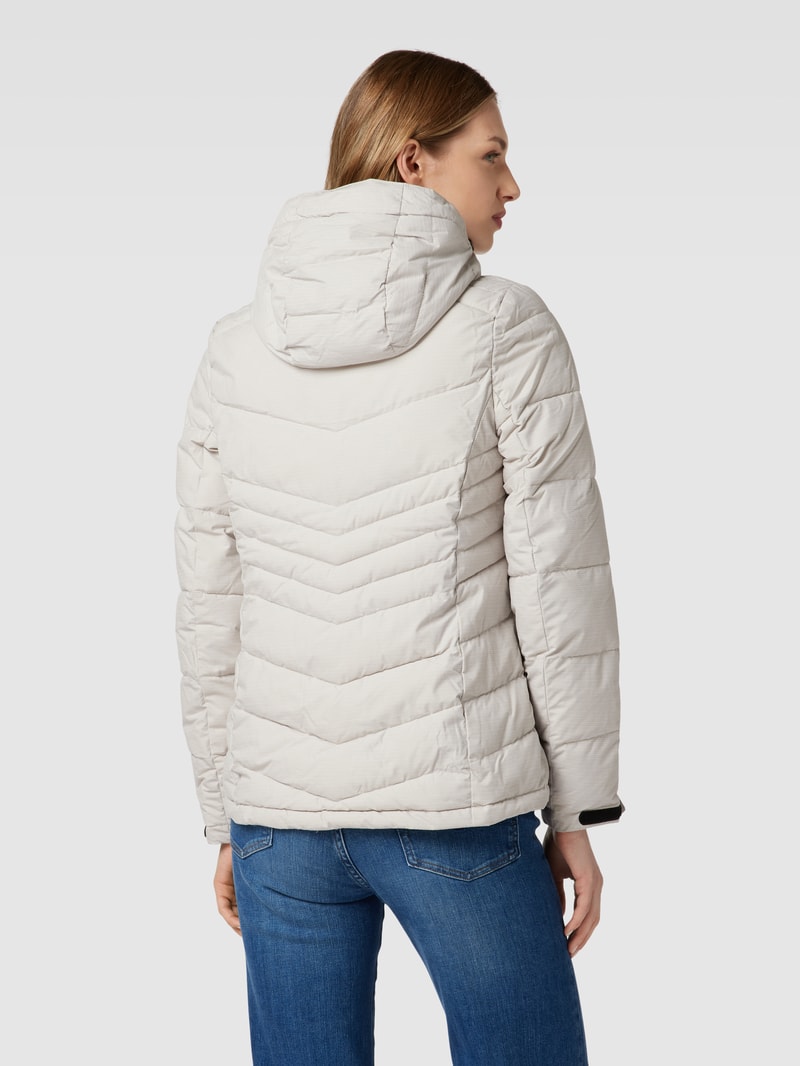 Steppjacke mit Kapuze in offwhite