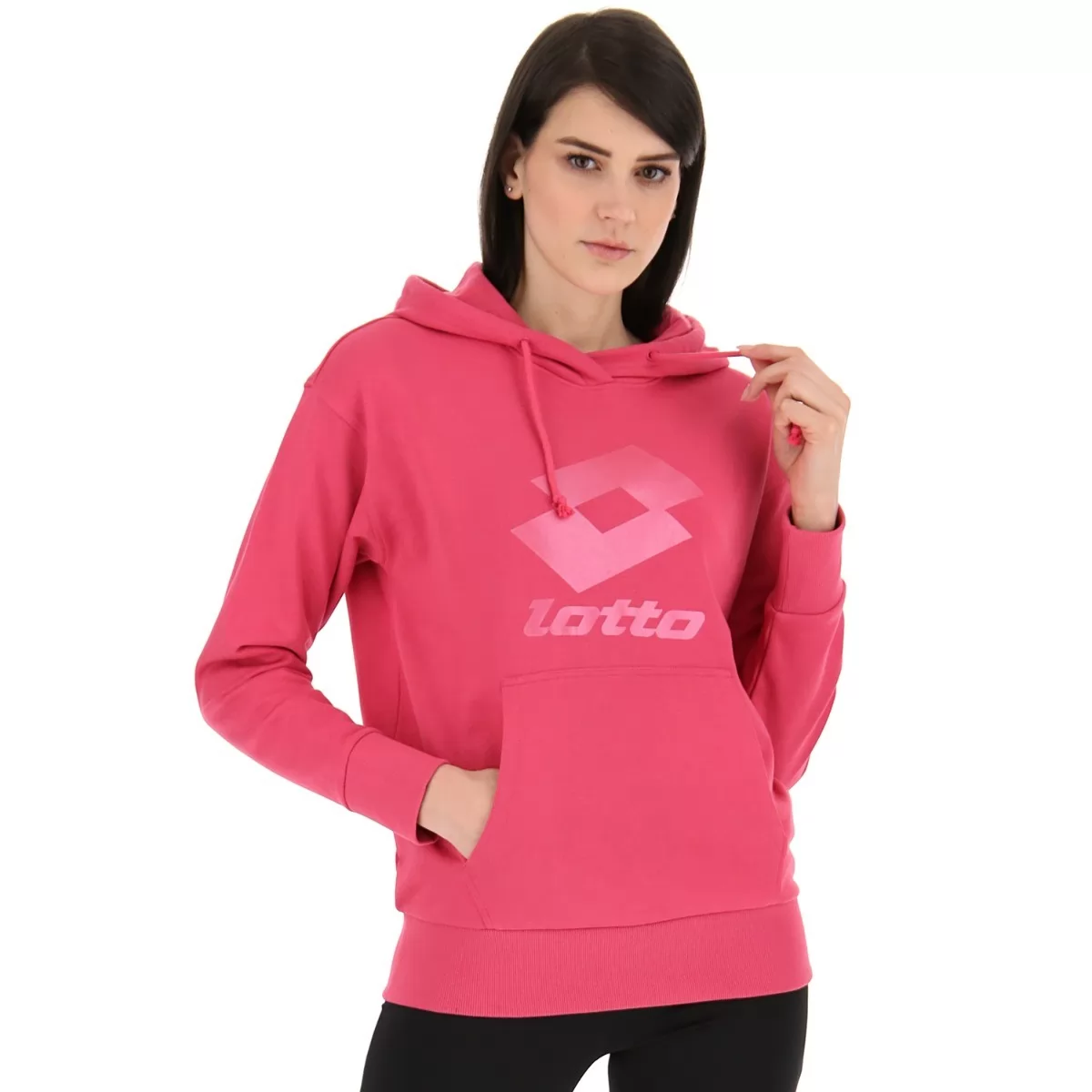 SMART W II SWEAT HD FT FUCHSIA ROSE