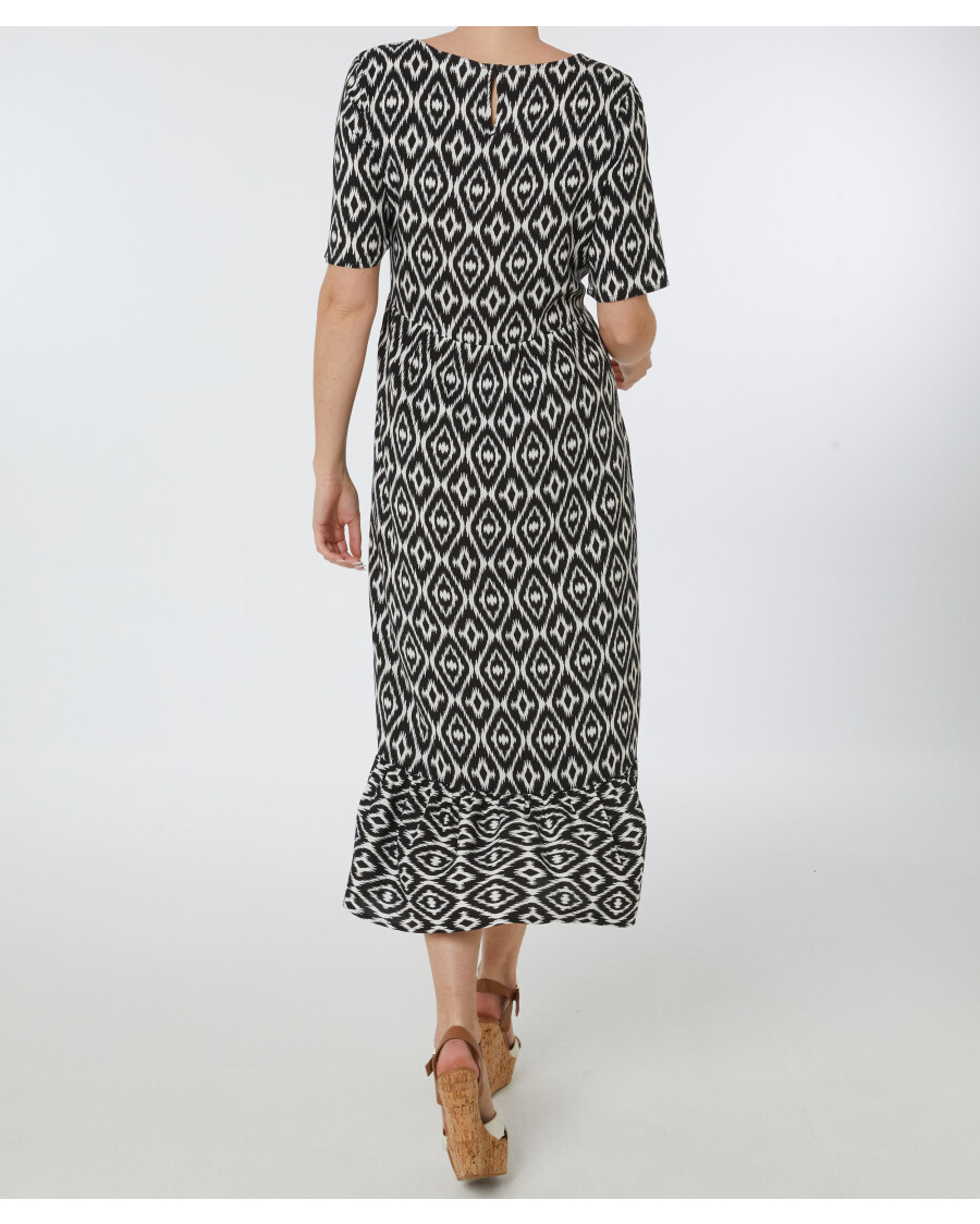 Midikleid mit Stufenschnitt