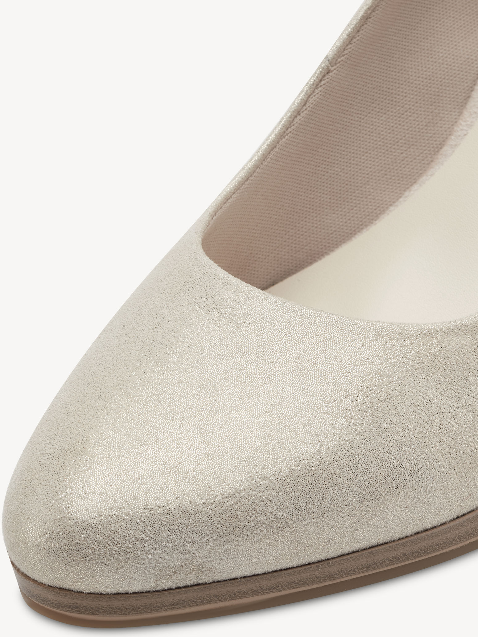 Escarpin en cuir - beige