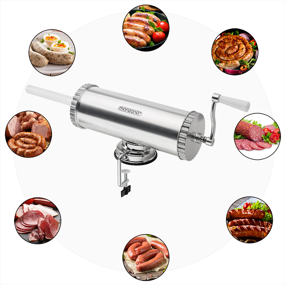 DEUBA Wurstfüller mit Saughalterung 25kg 115 x 58 x 16cm silber