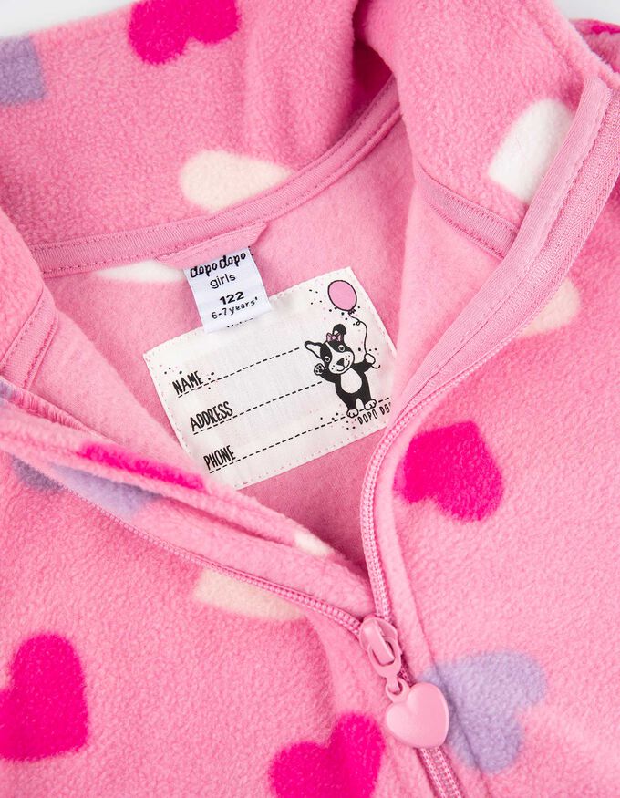 Fleecepullover - Allover-Print