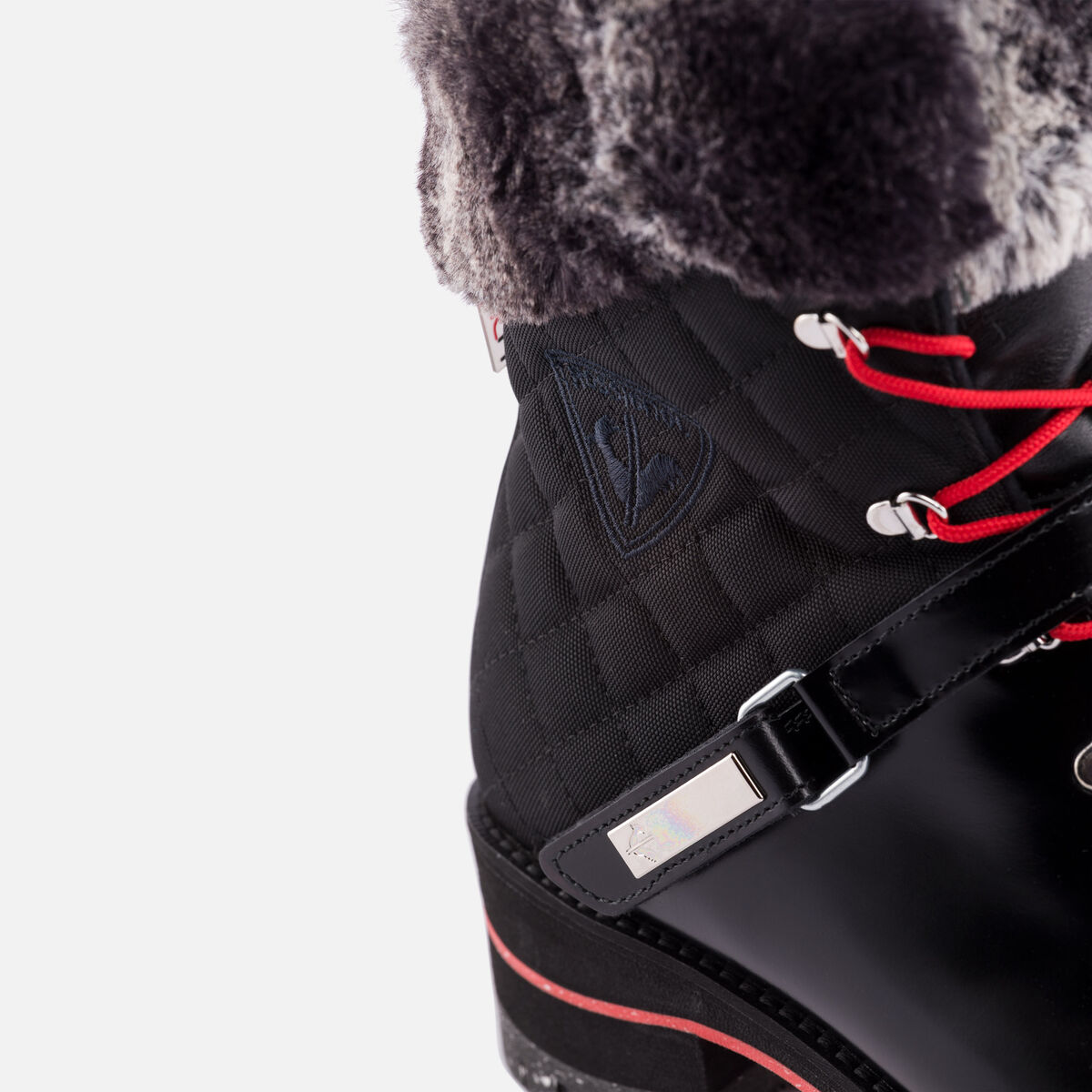 1907 Megeve Shiny Black Damenstiefel