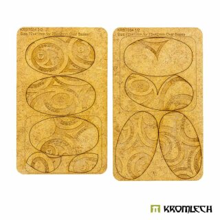 Sindari 75 x 42mm Oval - Base Toppers (6)