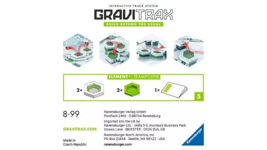 Ravensburger Beschäftigung - GraviTrax Element Trampoline - Kugelbahn-Erweiterung
