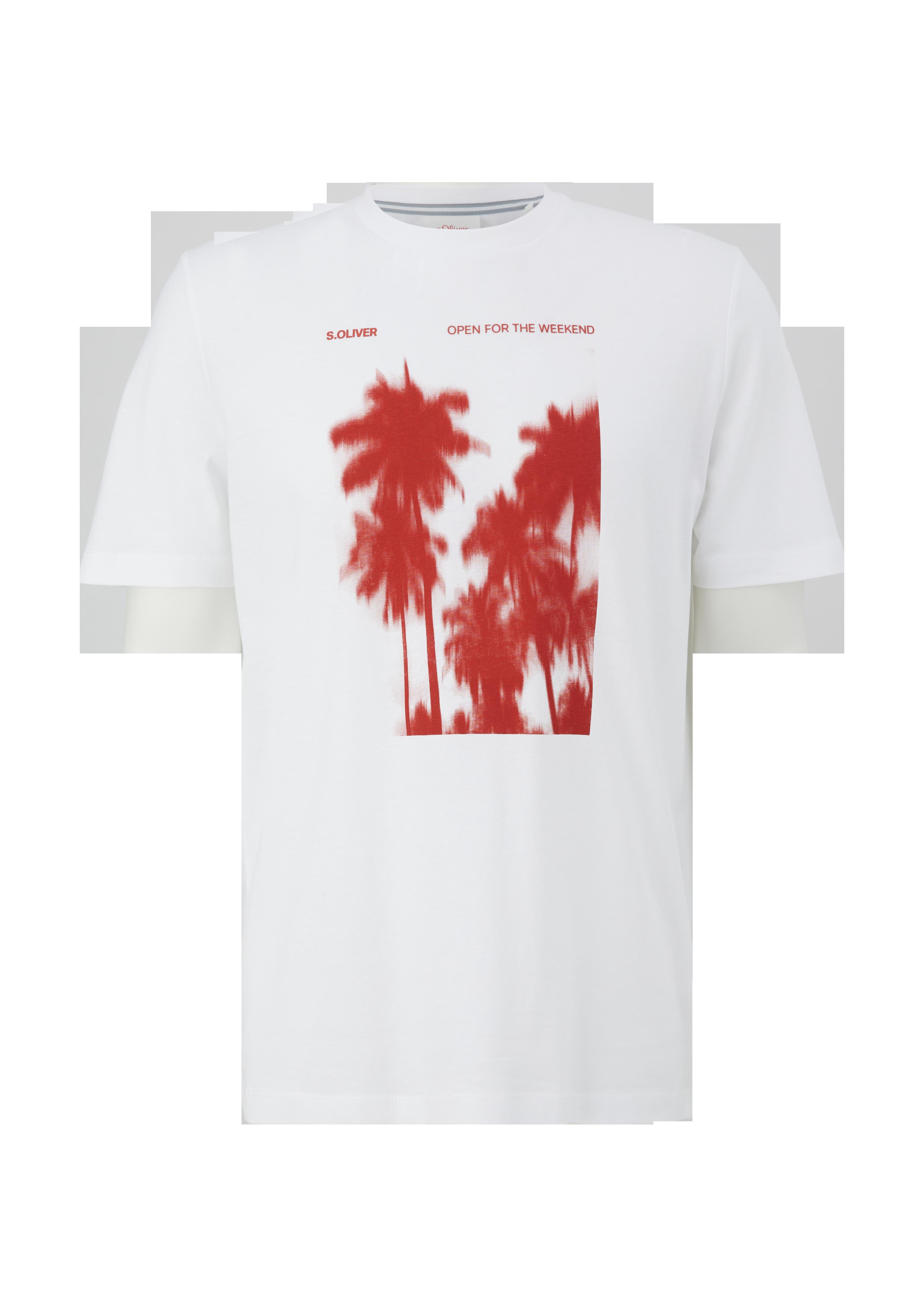 Baumwollshirt mit Frontprint  2131368-01D1
