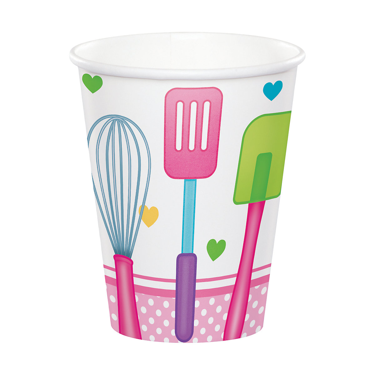 Papp-Partybecher/Trinkbecher Chefkoch, 256 ml, 8 Stück