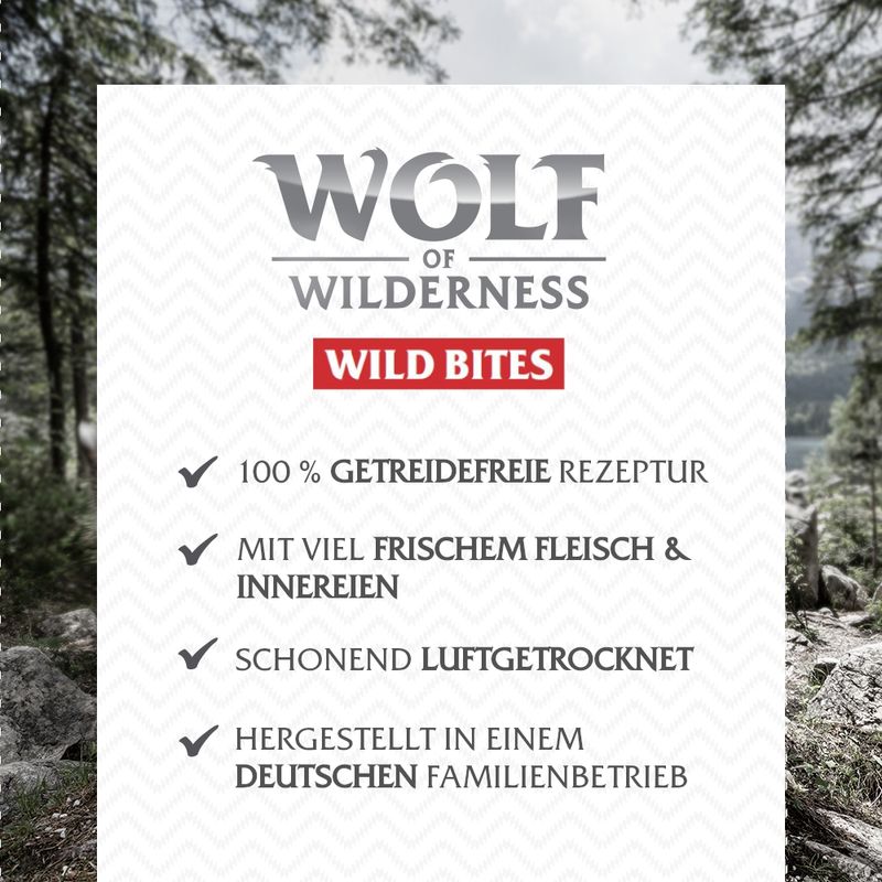 Wolf of Wilderness Snack - Wild Bites 180 g