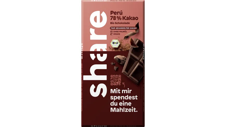 share Bio Schokolade Edelbitter 78% Peru 100 g